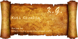 Kuti Gizella névjegykártya